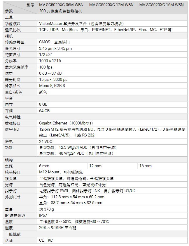 ?？礛V-SC5020XC-06M/12M/16M-WBN 200萬像素彩色智能相機參數.png